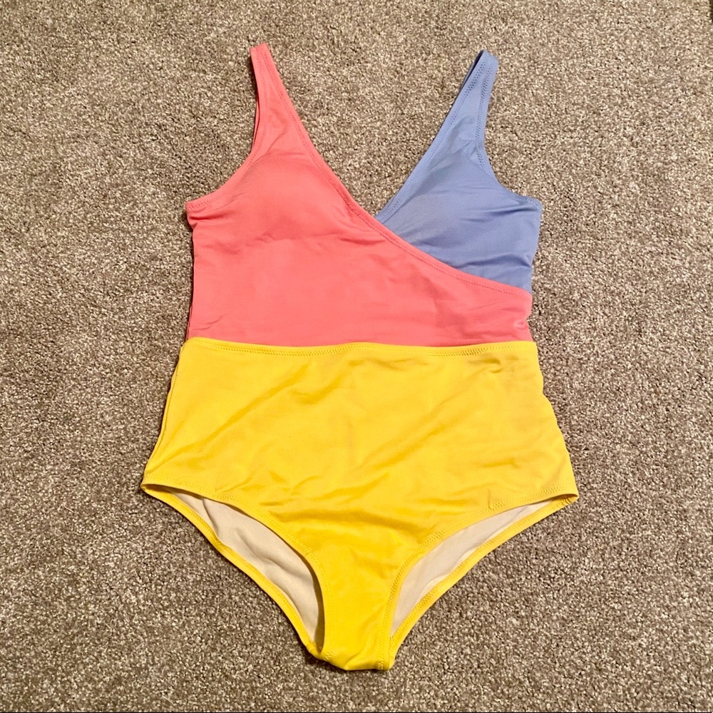 NWT Color Block One Piece